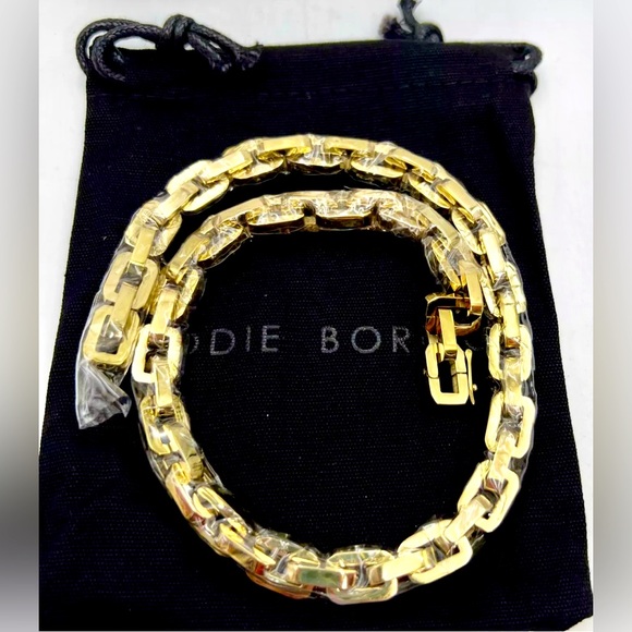 Eddie Bordo NIP Supra Link 17” Gold Necklace - Picture 2 of 7